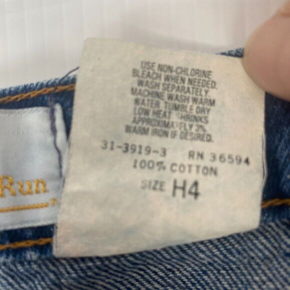 Vtg Hunters Run Women's Size H 4 High Rise  Straight Leg Jeans 31-39193 USA - Picture 12 of 15